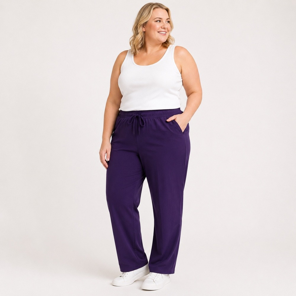 Livi Active Women's Drawstring Stretch Casual Lounge Pull On‎ Jogger Pants Sz 18